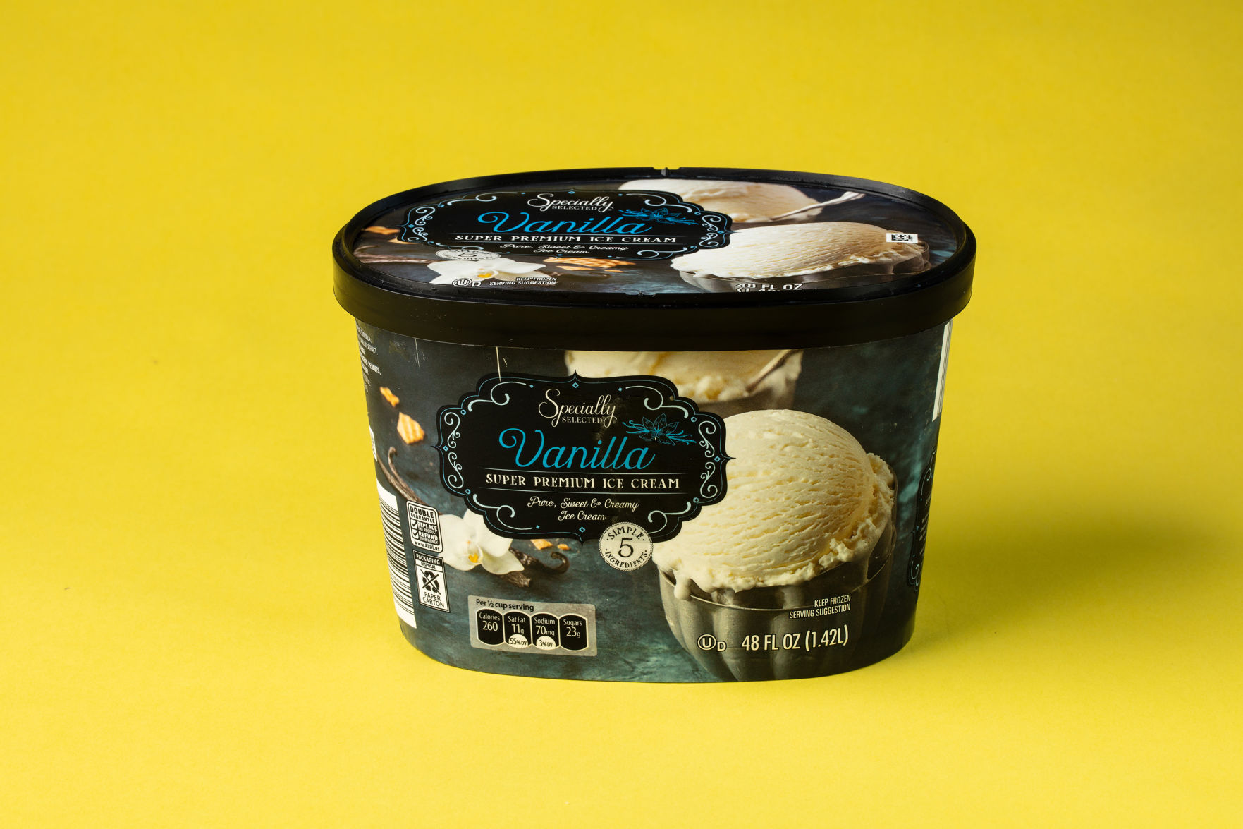 9. Specially Selected Vanilla Super Premium Ice Cream